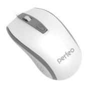 Мышь PERFEO PF-383-OP-W/B(4931) Profil, USB, 1600dpi, 4 кнопки, бело-чёрная