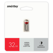 Флеш-карта SMARTBUY 32GB MC8 Metal, USB 2.0, металл, красная