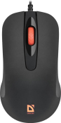 Мышь DEFENDER Ultra Classic MB-280, USB, 1000dpi, с подсветкой, чёрная