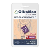 Флеш-карта OLTRAMAX  8GB 50, Mini, USB 2.0, фиолетовая