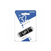 Флеш-карта SMARTBUY 32GB Glossy, USB 2.0, черная