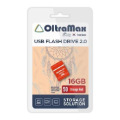 Флеш-карта OLTRAMAX 16GB 50, Mini, USB 2.0, оранжевая