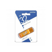 Флеш-карта SMARTBUY 32GB Glossy, USB 2.0, оранжевая