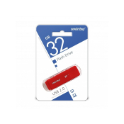 Флеш-карта SMARTBUY 32GB Dock, USB 2.0, красная