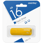 Флеш-карта SMARTBUY 16GB Clue, USB 2.0, жёлтая